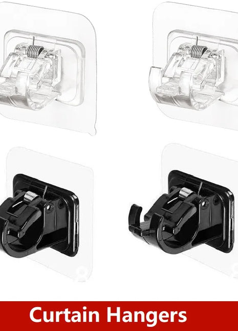 Soportes autoadhesivos para barra de cortina (2-4 piezas)
