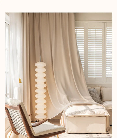 Cortina estilo lino beige