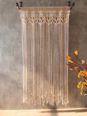 Cortina Bohemia Macramé