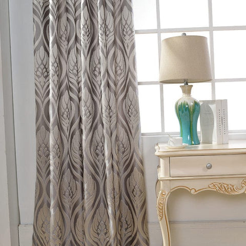 Cortinas con patrón de doble hoja.