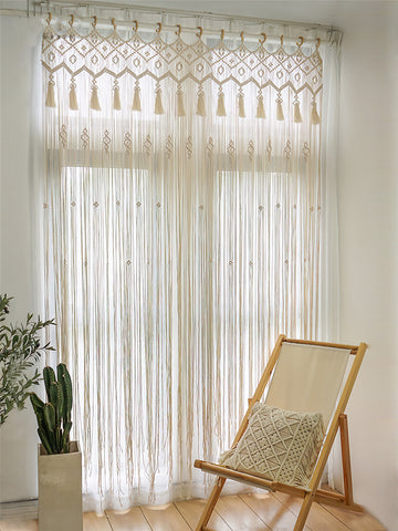 Cortina de macramé