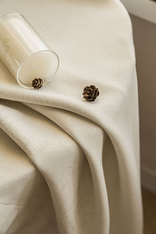 Cortina gruesa color beige