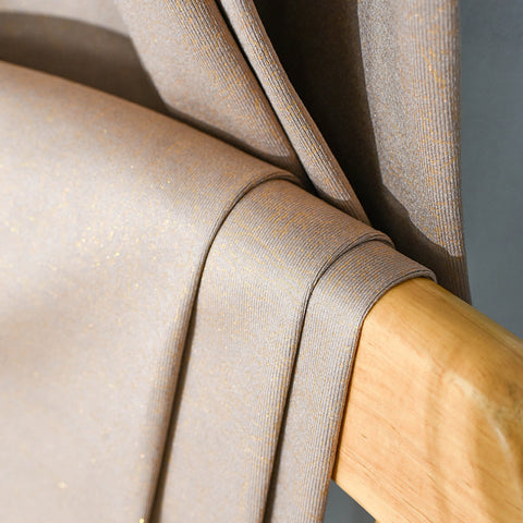 Cortina beige y gris