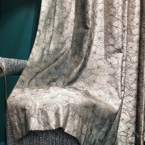 Cortina floral moderna