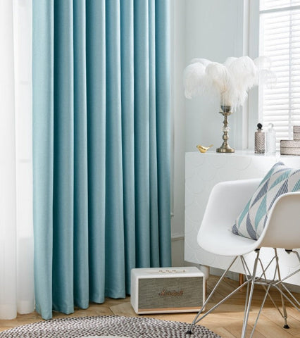 Cortina opaca Moda azul cielo