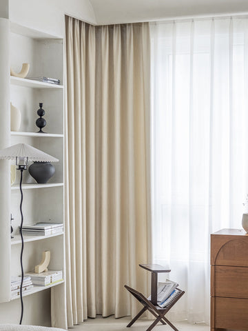 Cortina opaca beige