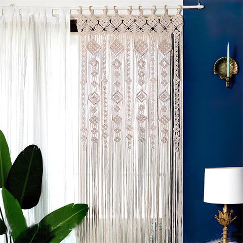 Cortina estilo bohemio</br> (L85cm x 200cm)