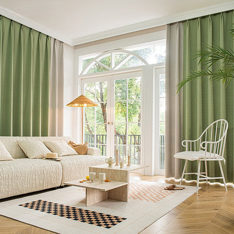Cortina verde claro