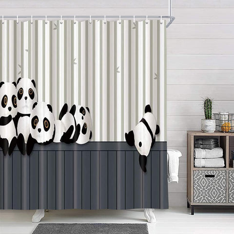 Cortina de ducha Panda (180 cm x 200 cm)