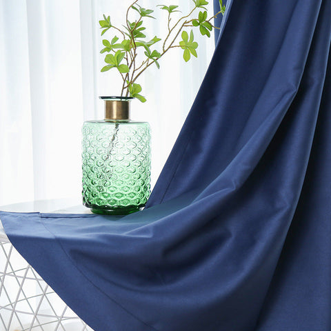Cortinas azul marino