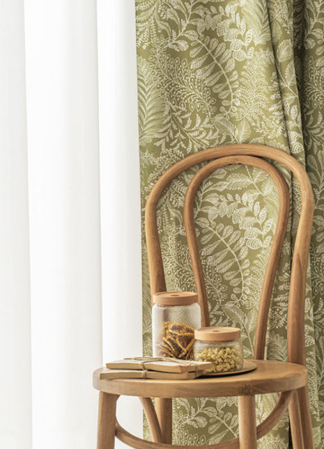 Vert motifs blanc