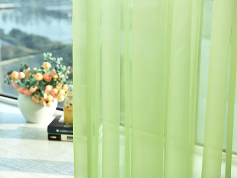 Transparente blanco y verde
