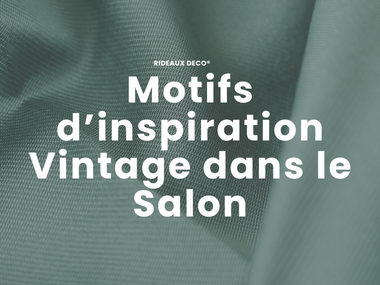 Motifs d’inspiration vintage dans le salon