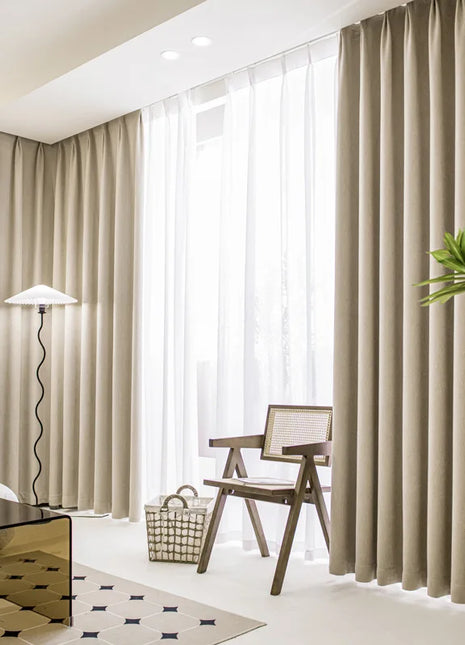 Rideau Beige Occultant Moderne