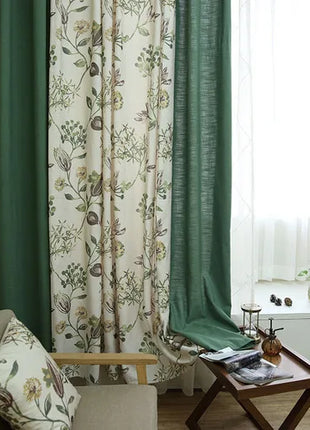 Cortinas tropicales de elegancia floral