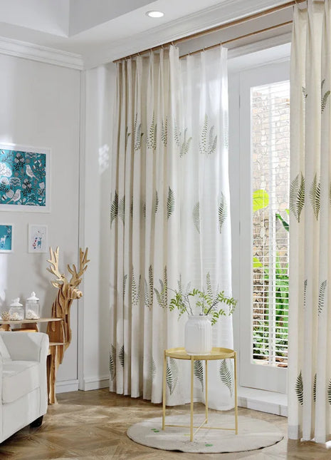 Rideau Salon Boheme Blanc