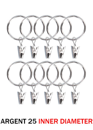 Anillos de clip de cortina (10 piezas)