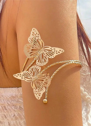 Alzapaños de Cortina de Mariposa de Metal - 1 Pieza