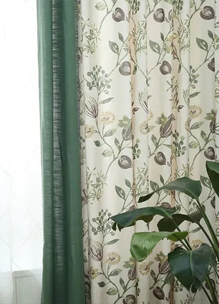 Cortinas tropicales de elegancia floral