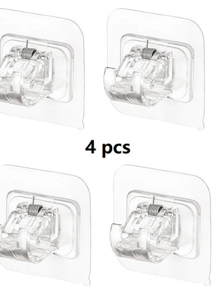 Soportes autoadhesivos para barra de cortina (2-4 piezas)