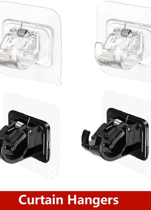 Soportes autoadhesivos para barra de cortina (2-4 piezas)