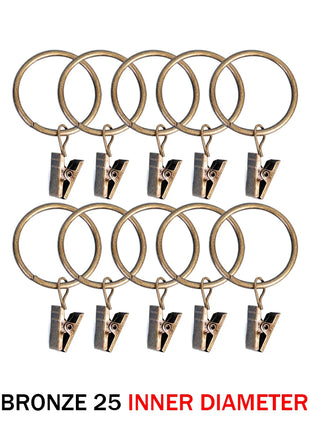 Anillos de clip de cortina (10 piezas)