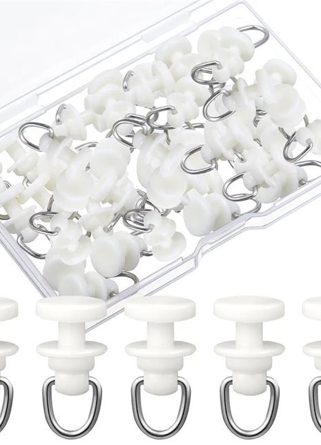 Ganchos deslizantes para rieles de cortina (50-100 piezas)