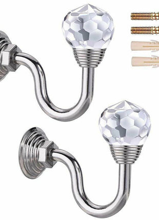 Ganchos de pared con cristal – Juego de 2