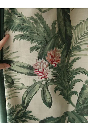 Cortinas tropicales de elegancia floral