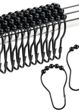 Ganchos de bolas de latón para cortinas de ducha (12 piezas)
