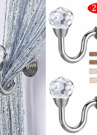 Ganchos de pared con cristal – Juego de 2