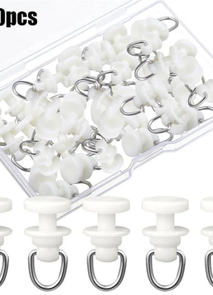 Ganchos deslizantes para rieles de cortina (50-100 piezas)