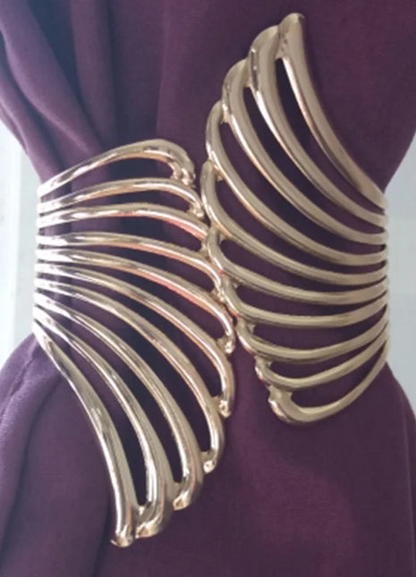 Alzapaños de Cortina Metálico Alas Brillantes 1 Pieza