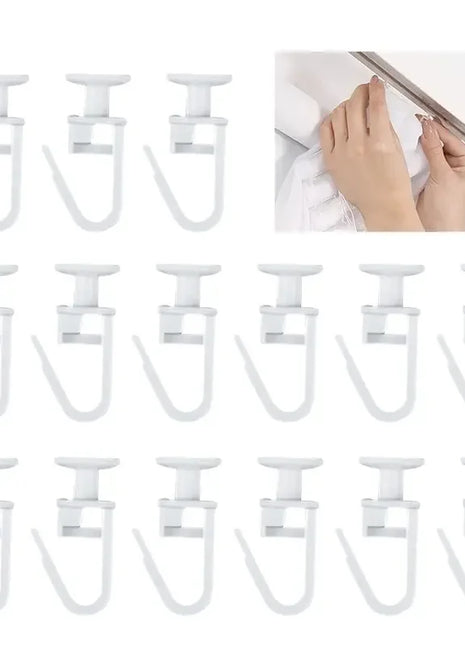 Ganchos deslizantes para rieles de cortina, paquete de 50/100