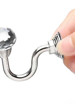 Ganchos de pared con cristal – Juego de 2