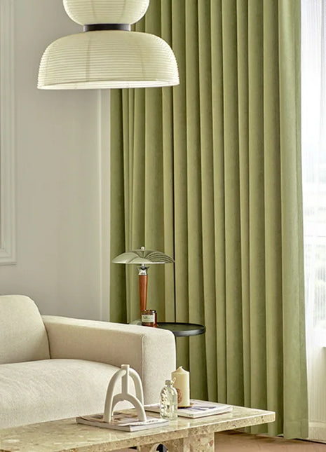 Rideau Vert Sauge Style Lin