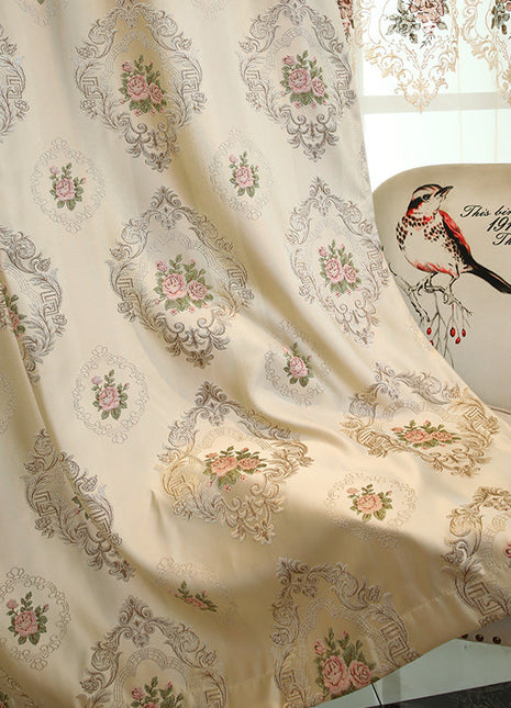 Rideau Romantique Fleuri