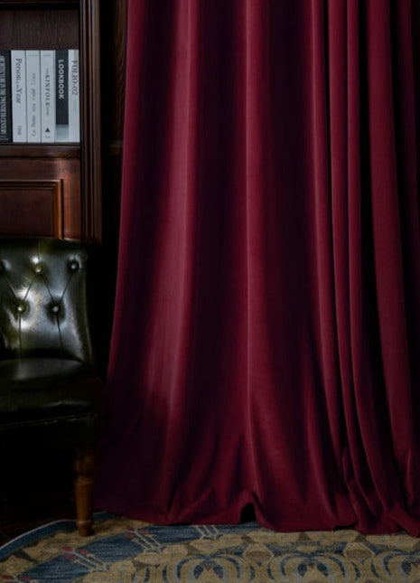 Rideau Rouge Velours