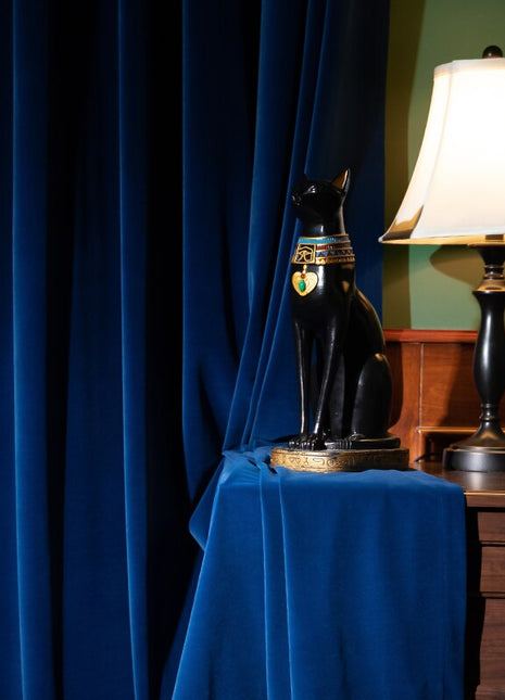 Rideau Velours Bleu