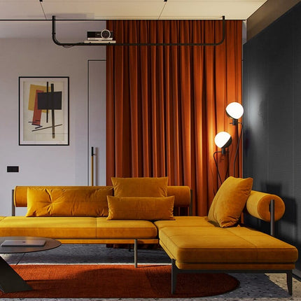 Rideau Velours Orange