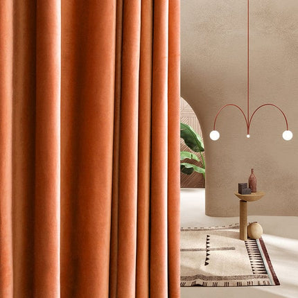 Rideau Velours Orange
