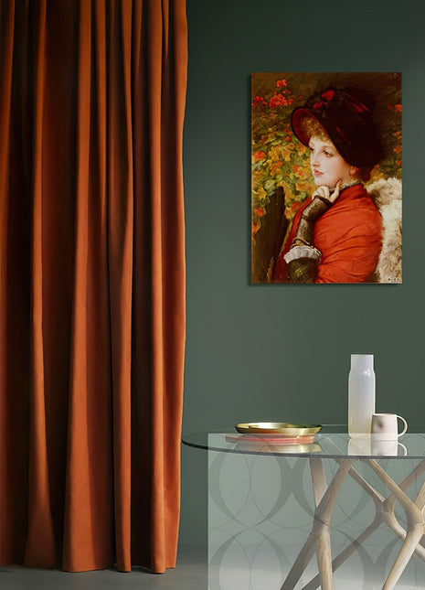 Rideau Velours Orange