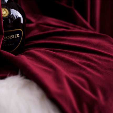 Rideau Velours Rouge